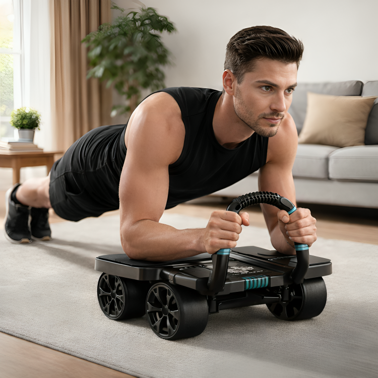 CoreMax Ab Roller + Free Knee Pad